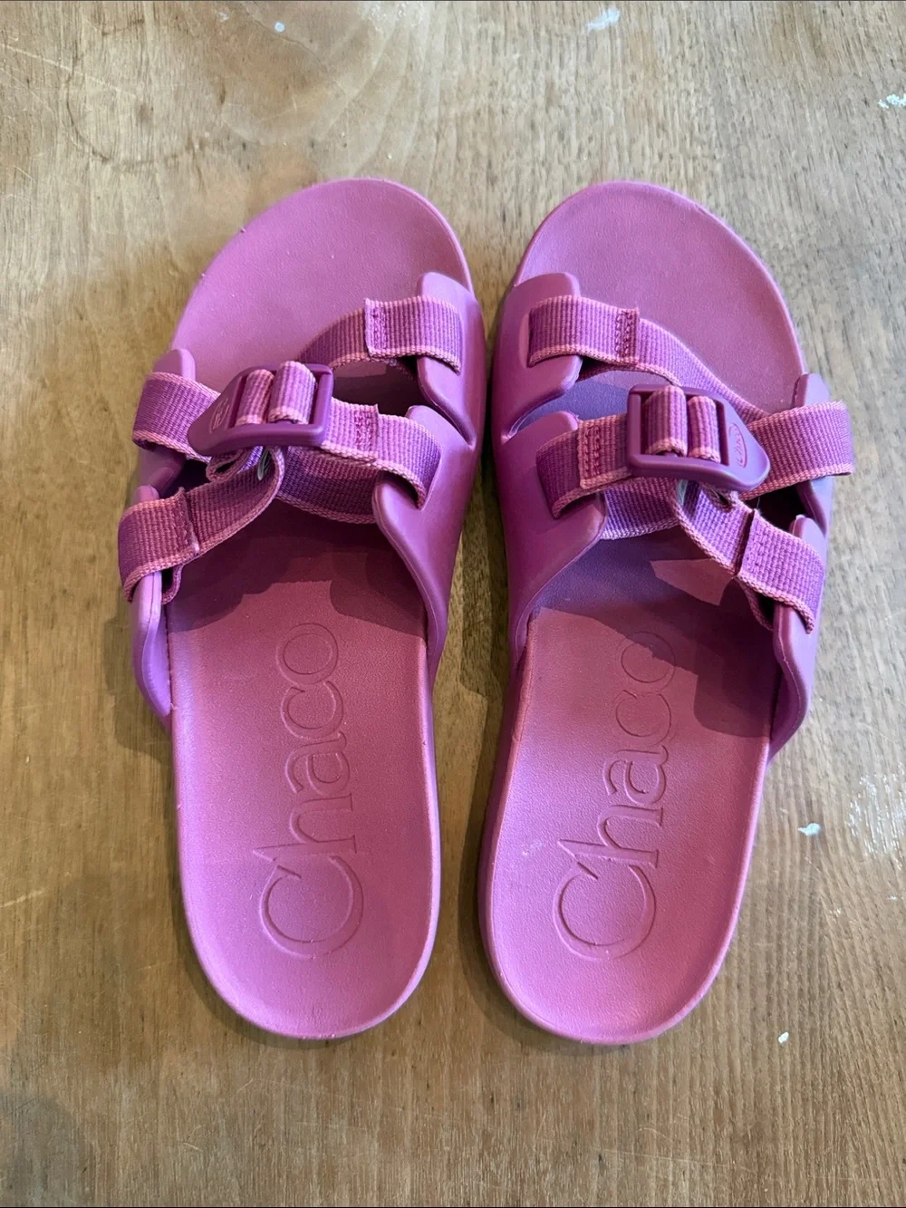 Chaco Chillos Kids 6 Fuschia Adjustable Slide Sandals Beach Outdoors Summer